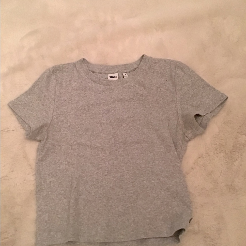 TNA Aritzia Grey Tee